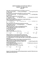 ĐỀ ÔN THI ĐH & CĐ NĂM 2011 MÔN LÍ pps