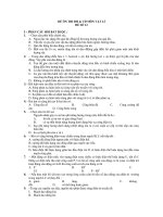 ĐỀ ÔN THI ĐH & CĐ MÔN VẬT LÍ ĐỀ SỐ 12 pdf