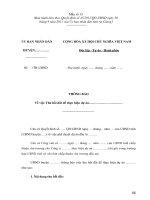 Mẫu THÔNG BÁO Về việc Thu hồi đất để thực hiện dự án doc