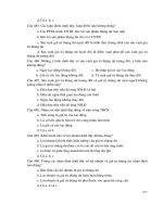 Trắc nghiệm tổng quan về triết học 6 pot