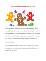 Xoay, co giãn, bóp méo đối tượng với CSS3 pptx