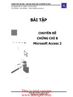 bài tập Microsoft Access 2 docx