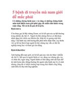 5 bệnh di truyền mà nam giới dễ mắc phải pdf