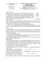KÌ THI CHỌN HỌC SINH GIỎI TỈNH Năm học 2010-2011 Môn thi: Vật lý ppt