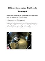 10 bí quyết nấu nướng để có bữa ăn lành mạnh ppsx