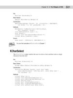 KDE 2/Qt Programming Bible phần 8 docx