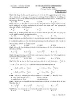 ĐỀ THI KHẢO SÁT GIỮA KÌ I VẬT LÍ 12 Năm học 2011 - 2012 MÃ ĐỀ: 234 doc