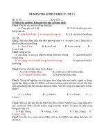 ĐỀ KIỂM TRA 45 PHÚT KHỐI 12 ( ĐỀ 1 ) ppsx