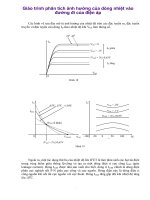Giáo trình phân tích ảnh hưởng của dòng nhiệt vào đường đi của điện áp phần 1 potx