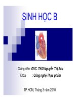 SINH HỌC TẾ BÀO VÀ HÓA SINH ppsx