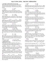 ĐẠI CƯƠNG SÓNG. PHƯƠNG TRÌNH SÓNG pdf