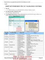 Phát triển Web với công nghệ Microsoft ASP.NET & MS SQL Server 2005 ppsx