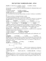 BÀI TẬP TRẮC NGHIỆM HÓA HỌC – SỐ 10 pdf