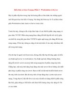 Kiến thức cơ bản về mạng: Phần 4 - Workstation và Server pdf