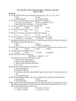 ĐỀ THI THỬ TUYỂN SINH ĐẠI HỌC, CAO ĐẲNG NĂM 2011 Môn thi : HOÁ ĐỀ SỐ 03 pdf