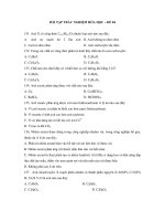 BÀI TẬP TRẮC NGHIỆM HÓA HỌC – ĐỀ 04 ppt