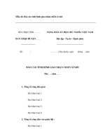 Mẫu báo cáo tình hình giao nhận chiến sĩ mới pptx