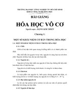 BÀI GIẢNG HOÁ HỌC VÔ CƠ ppt