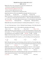 ĐỀ KIỂM TRA CHẤT LƯỢNG LỚP 12 LẦN 1 MÔN: VẬT LÝ potx