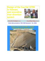 Design of the Cua Dat CFRD in Vietnam, and innovative river diversion system doc