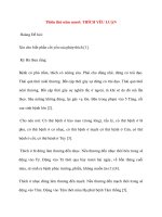 Y học cổ truyền kinh điển - sách Tố Vấn: Thiên thứ năm mươi: THÍCH YÊU LUẬN docx