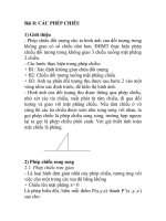 Bài 8: CÁC PHÉP CHIẾU pps