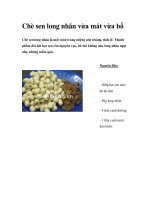 Chè sen long nhãn vừa mát vừa bổ pot