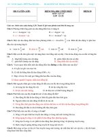 Ma trận Đề KT 1tiết HKI lớp 12 CB ( Chương I và II) ppsx