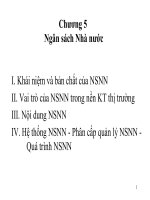 Chương 5 Ngân sách Nhà nước docx