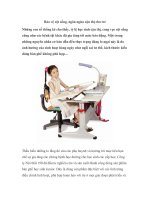 Bảo vệ cột sống, ngăn ngừa cận thị cho trẻ pptx