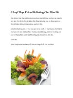 6 Loại Thực Phẩm Bổ Dưỡng Cho Mùa Hè ppsx