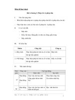 Môn: Số học Lớp:6 Bài 6 chương I: Phép trừ và phép chia I. Yêu cầu trọng doc