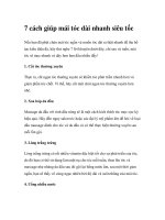 7 cách giúp mái tóc dài nhanh siêu tốc pptx