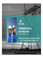 Phần 9 KHÓA ĐÀO TẠO TÍNH TOÁN ỔN ĐỊNH VÀ ỨNG DỤNG TRÊN PHẦN MỀM PSSE CHO KỸ SƯ HỆ THỐNG ĐIỆN (Thực hành lập file mô phỏng và tính toán ổn định trên Phần mềm PSSE)