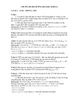 CHUYÊN ĐỀ BỒI DƯỠNG HOÁ HỌC KHỐI 12 doc