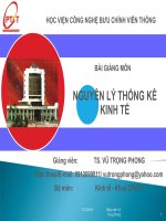 BÀI GIẢNG MÔN NGUYÊN LÝ THỐNG KÊ KINH TẾ pot