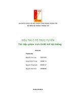 SIÊU THỊ Ô TÔ TRỰC TUYẾN Tài liệu phân tích thiết kế hệ thống