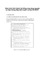 Giáo trình hình thành hệ thống ứng dụng nguyên lý nhận thông điệp định tuyến và báo lỗi DHCP p1 pps