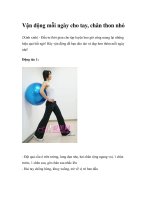 Vận động mỗi ngày cho tay, chân thon nhỏ pptx