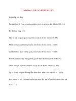 Y học cổ truyền kinh điển - sách Tố Vấn: Thiên tám: LINH LAN BÍ ĐIỂN LUẬN pptx