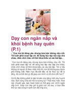 Dạy con ngăn nắp và khỏi bệnh hay quên (P.1) ppsx