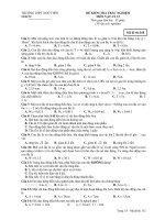 ĐỀ KIỂM TRA TRẮC NGHIỆM MÔN VẬT LÝ 12 - Mã đề thi 168 pot