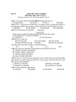 KIỂM TRA TRẮC NGHIỆM MÔN HOÁ HỌC LỚP 12 - Đề số 2 pptx