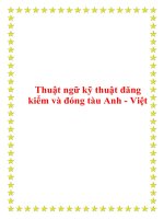 Thuật ngữ kỹ thuật đăng kiểm và đóng tàu Anh - Việt pptx