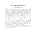 Nội dung thảo luận lần 1 pdf