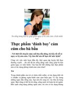 Thực phẩm ‘đánh bay’ cảm cúm cho bà bầu pptx