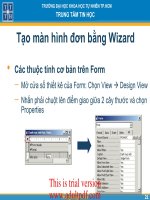 Tạo màn hình đơn bằng Wizard_2 pot
