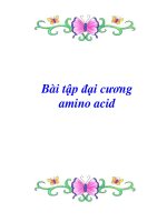 Bài tập đại cương amino acid pot