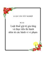 Luận văn tôt nghiệp: Thuế giá trị gia tăng pptx