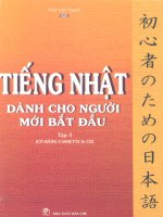 Tiếng Nhật dành cho người mới bắt đầu tập 3 part 1 pot